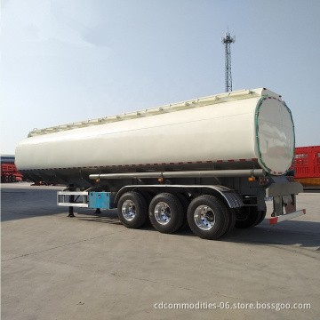 Hot sale 60 ton 3 axle  petrol tank semi trailer triaxle  40000 litres oil tank